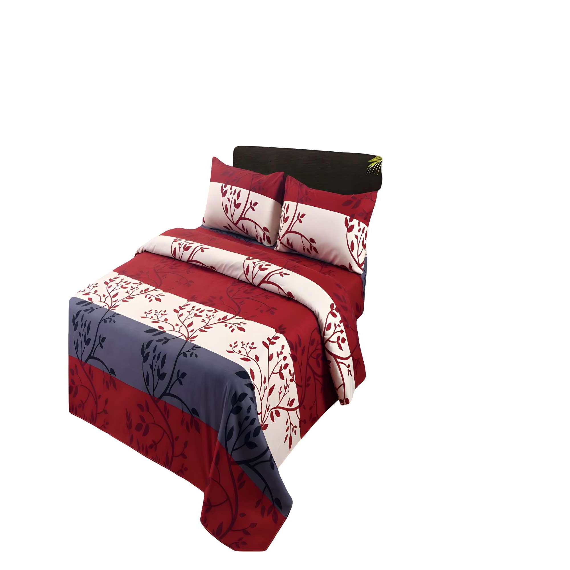 Genérico - Set De Sabanas Suaves Super King Rojo