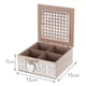 thumbnail image 3 of Caja De Té Mediana De Madera 4 Espacios Diseño Home Beige Beige, 3 of 3
