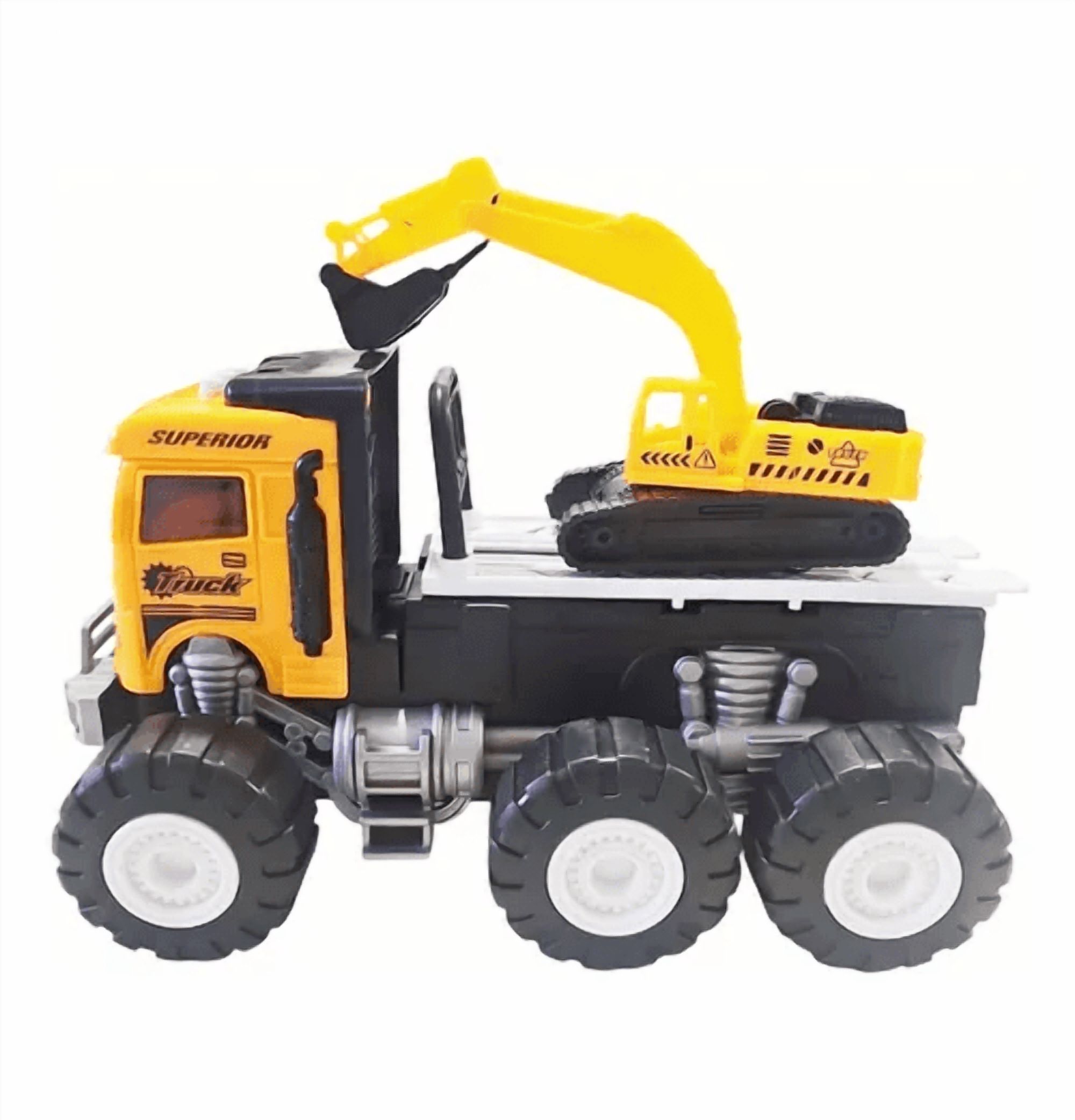 Genérico - Juguete De Niño Camion Grua Con Luz Y Efecto De Sonido Color Amarillo