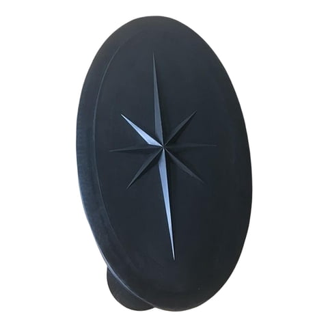 Ioensy - Cubierta De Escotilla Ovalada Cubierta De Acceso De Abs Antideslizante Se Adapta A Canoa Deportes Acuáticos Yate Negro