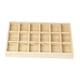 thumbnail image 4 of Caja De Bandeja De Joyería, Bandeja De Almacenamiento De Joyería De Madera Para Escaparate De Tienda Casera, 18 Rejillas, 4 of 5