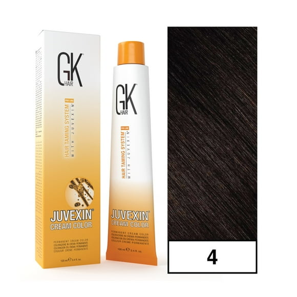 - Tintura Cream Color Permanente Vegana 100ml + Oxidante - 4 Castaño