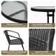thumbnail image 5 of Set terraza Maceio 2 sillas + Mesa vidrio 70x60 cm Negro, 5 of 6
