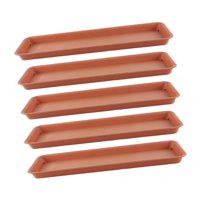 Magideal - 5 Bandejas Para Macetas, Bandejas De Goteo Para Plantas, Platillo De Drenaje Multifunción, Bandeja Para Macetas, Para Sala De Estar, Estante De Oficin Rojo