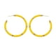 thumbnail image 5 of Pendientes De Aro En Forma De C Redondos De Cerámica Blanda Bohemios Para Ni?as Y Adolescentes Amarillo, 5 of 5