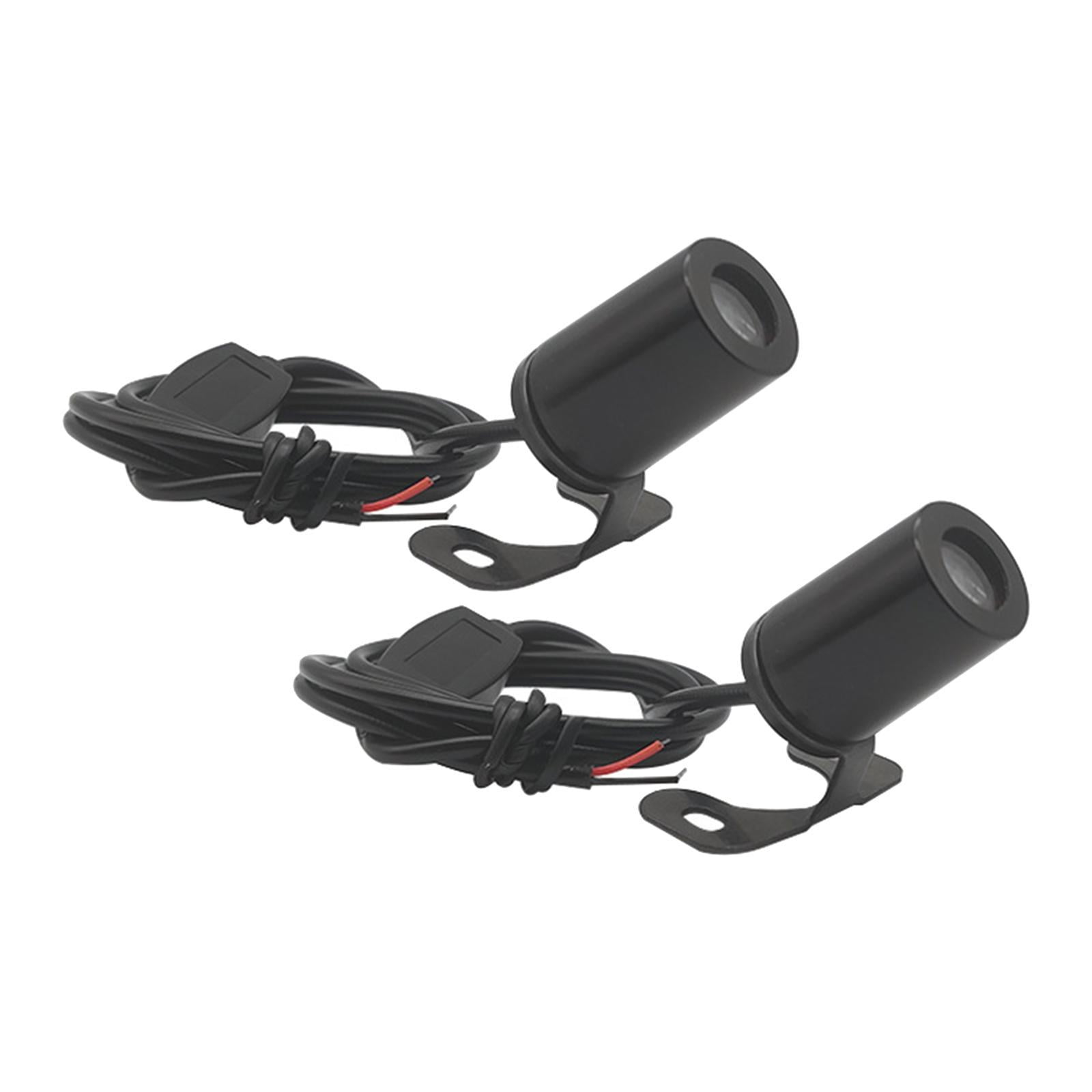 Magideal - Kit De Luces De Proyección De Ala De Ángel Para Motocicleta Genérica, Luces De Proyector Led De Sombra, Luces De Proyector Led De Tierra Para , Luz Luz Azul