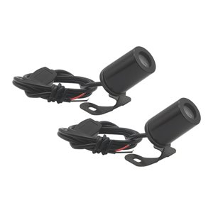Magideal - Kit De Luces De Proyección De Ala De Ángel Para Motocicleta Genérica, Luces De Proyector Led De Sombra, Luces De Proyector Led De Tierra Para , Luz Luz Azul