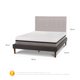 thumbnail image 3 of Cama Europea Curve Balance 2 Plazas Respaldo Tigris, 3 of 10