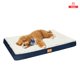 thumbnail image 1 of Cama AntiestrÃ©s Para Perros Gatos Con ColchÃ³n OrtopÃ©dico Talla M 75x50cm Color Beige Con Azul, 1 of 7