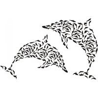 Rienda Libre Graphics - Decomural Dolphin Under The Sea Set Ws-17283