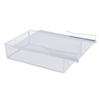 Bothyi - Cesta De Alambre Para Debajo Del Estante, Cesta Colgante De Malla Para Armario, Para Oficina, Armarios, Hogar, Color Blanco