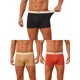 thumbnail image 1 of INSPIRE CHIC Paquete de 3 bóxers para hombre Clásico sólido transpirable Ropa interior diaria 34 1 Negro 1 Naranja 1 Caqui, 1 of 5