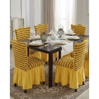 Mylhogar - Juego De 6 Fundas Para Sillas Diseño Turka De Lineas