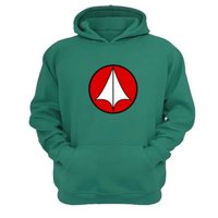 Genérico - Polerón Canguro Robotech Verde Aguamarina Talla L Unisex