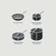 thumbnail image 2 of Juego de utensilios de cocina Ninja NeverStick Ceramic Pro, 7 piezas, negro, 2 of 8