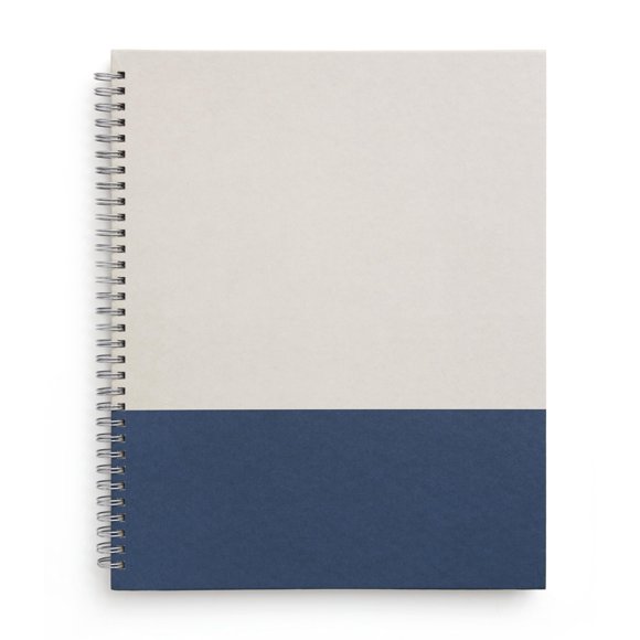Cuaderno TRU RED Grande 22 cm Rayado con Tapa Dura Gris/Azul