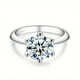 thumbnail image 1 of 1/2/3/5ct Moissanite Ring 925 Sterling Silver Engagement Wedding Ring For Female Suitable For Banquet Party Official Occasions Anniversary Gift, 1 of 5