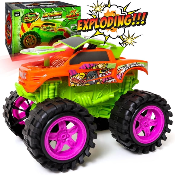 Monster Truck Toy Team Power Max explota con sonidos y luces