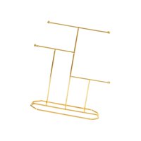 Magideal - Soporte De Exhibición De Joyería Soporte De Organizador De Metal Multipropósito Regalos De Inauguración Adornos Para Collares De Mesa Colgante Niñas P 215X26Cm