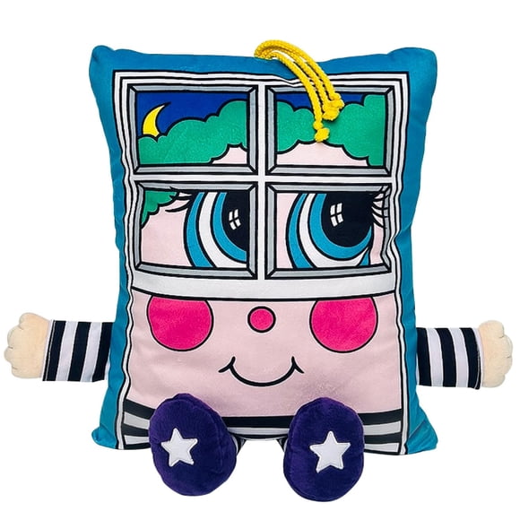 Peluche y almohada 2 en 1 Window Rattler de Pillow People