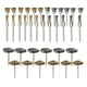 thumbnail image 2 of 36PC Mini Brush Set 3mm 1/8 "Vástago Cepillo De Alambre Taladro De Rueda De Copa De Latón NUEVO, 2 of 5