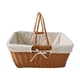 thumbnail image 3 of Cesta De Picnic De Ratán Sintético, Cesta De Frutas Tejida Para Bocadillos, Sándwiches, Estilo Parque E, 3 of 5