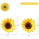 thumbnail image 5 of 100 cabezas de girasol artificiales de seda, girasol amarillo falso para decoración del hogar, jardín, oficina, boda, fiesta, ramo de Navidad (diámetro: 7 cm), 5 of 6