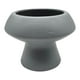 thumbnail image 2 of Macetero Maceta De Ceramica Con Forma De Seta Gris Deco, 2 of 6