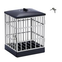 Bothyi - Caja De Bloqueo De Teléfono Inteligente Con Prisión De Cárcel De Teléfono Para Fiesta De Oficina Negro Gris