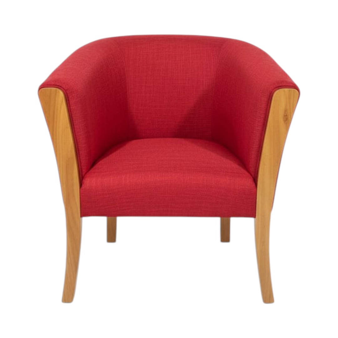 Diseños Valestrini - Sitial Esmeralda Lino Rojo