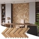 thumbnail image 1 of Paneles 3D de Pared Wall!Supply 15 cm × 36 cm Teca – Pack de 16, 1 of 6
