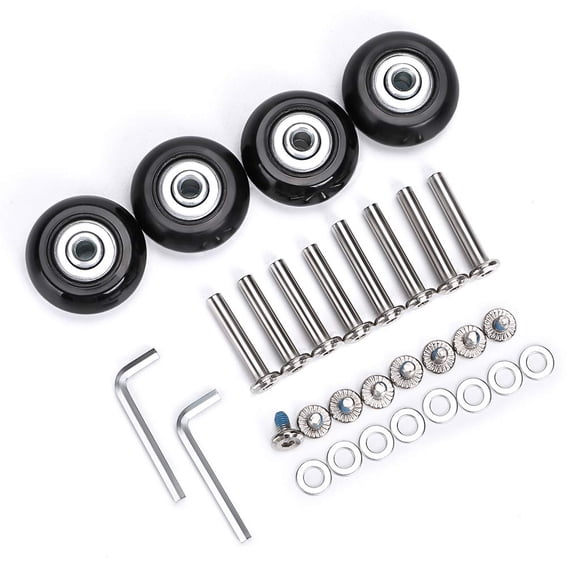 Ruedas de repuesto para maletas de equipaje OwnMy de 40 mm x 18 mm (juego de 4)