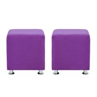 Bodevir - Set Pouf Cali 1C Felpa 12 Morado