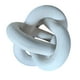 thumbnail image 3 of Boho Wood Chain Link Nudo Escultura Artesanía Gabinete De Fiesta Sala De Estar Blanco, 3 of 3