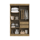 thumbnail image 3 of Closet 4 Puertas 2 Cajones 3 Repisas New Recife Nogueira Off White, 3 of 7