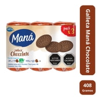 Galletas Maná Chocolate 393 G Arcor