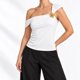 thumbnail image 4 of Polera Tendencia Basica Mujer Poliester S/M L/XL Blanco, 4 of 8