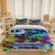 thumbnail image 1 of Geometry Dash Game Promotion Themed Bedding Three-Piece Set Duvet Cover Pillowcase Set, 1 of 5