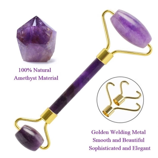 Natural Crystal Jade Rose Quartz Massage Roller Face Body Relax Slim Massager Anti Wrinkle Beauty Health Care Tools Wholesale