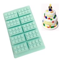 Genérico - Molde De Silicona Molde Fondant Molde Reposteria Molde Bloques