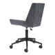 thumbnail image 5 of Silla de oficina Zuo Maker de piel sintética blanca ajustable en altura, 5 of 9