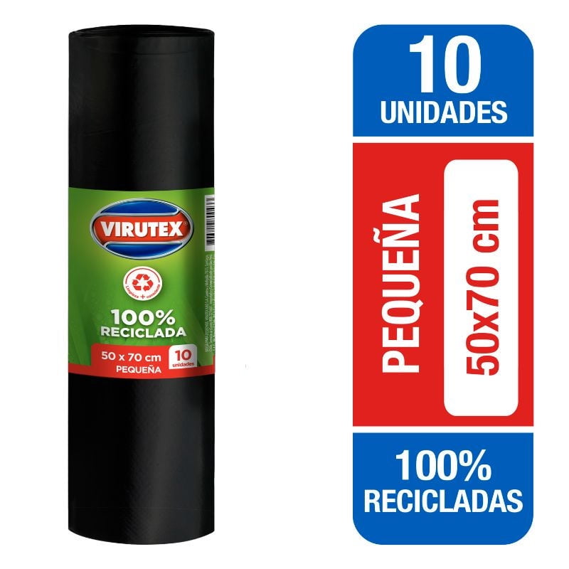 Virutex - Bolsa De Basura Pequeña 50X70 Cm