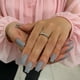 thumbnail image 1 of Press On Nails JOYVVEW Grey, medio largo, cuadrado, gris piedra, 1 of 7