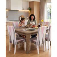 Mylhogar - Pack De 6 Fundas Elasticas Para Sillas Con Diseño Moderno