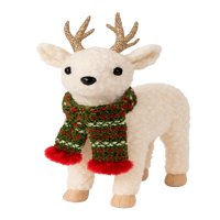 Wakeshome - Adorno Para Arbol De Navidad Reno Pascuero Peluche Navideño