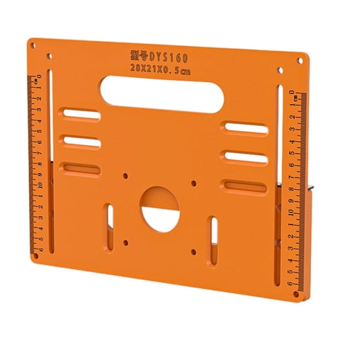 Magideal - Placa Base Para Máquina De Corte, Placa Base Circular Ácida, 28 Cm X 21 Cm, Placa De Inserción De Mesa De Fresadora De Limpieza, Multifuncional, Portá