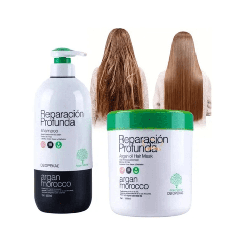 Pack Obopekal: Shampoo De Argán 800 Ml + Crema De Reparación Profunda 1000 Ml