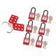 thumbnail image 4 of Master Lockout Hasps Tagout Kit Safty Clamp Candado De Aislamiento Rojo, 4 of 5