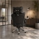 thumbnail image 5 of Silla Oficina Ejecutiva Ergonómica Reclinable Con Reposapiés Negro Cuero Sintético, 5 of 8