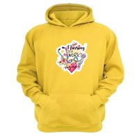 Genérico - Poleron Canguro Enfermera Amarillo Talla M Unisex